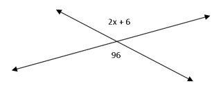 7. Write a two-column proof Given: 2x+6 96 Prove: x = 45-example-1