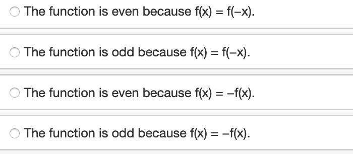 Determine whether the function f(x) = 3(x − 1)4 is even or odd.-example-1