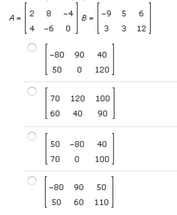 Evaluate 5(A + 2B) if possible. HELP ASAP!!-example-1