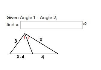 PLZ HELP FAST Given Angle 1 = Angle 2, find x.-example-1