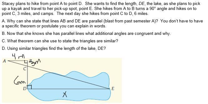 Geometry homework help, please show all of your work. Questions 3: ∆ABC ~ ∆DEF. If-example-2