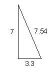 Which of the following triangles is closest to being right? Explain your reasoning-example-1