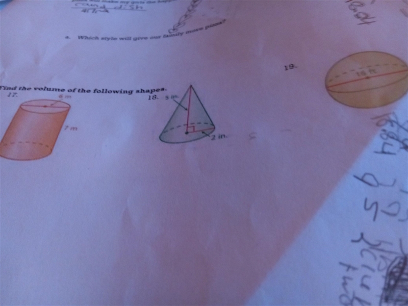 Find the volume of the following shapes-example-1