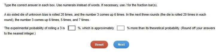 PLATO A six-sided die of unknown bias is rolled 20 times, and the number 3 comes up-example-1