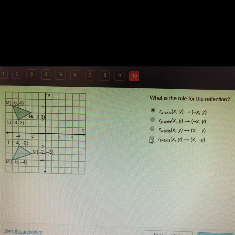 What is the rule if the reflection?-example-1