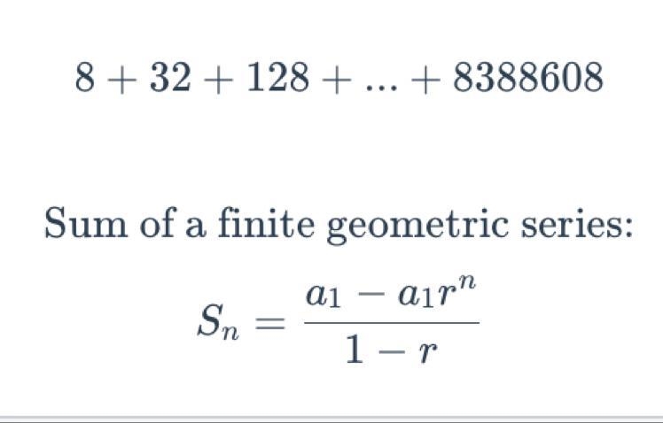 Find the sum of the following series. Round to the nearest hundredth if necessary-example-1