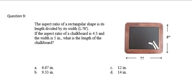 Correct answers only please! The aspect ratio of a rectangular shape is it's length-example-1