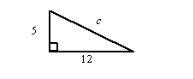 Find the length of side c in the right triangle below. Round to the nearest tenth-example-1