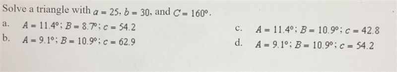 Solve the triangle (picture provided)-example-1