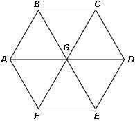 Every triangle in the figure at right is equilateral. What is the measure of ∠AGE-example-3