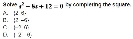 Solve by completing the square.-example-1