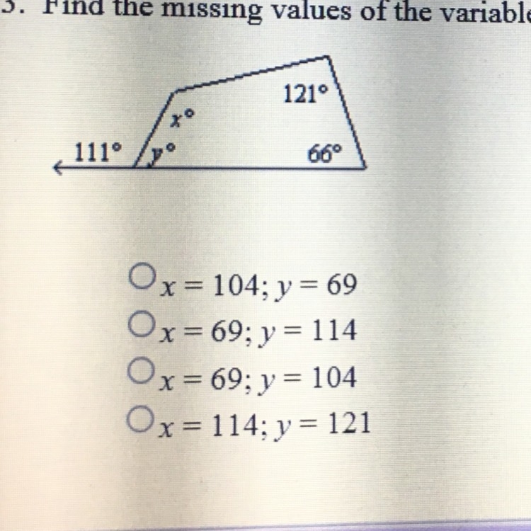 Find the missing values of the variables. The diagram is not drawn to scale. I NEED-example-1