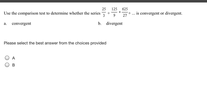 ((Picture) CONVERGENT AND DIVERGENT SERIES PLEASE HELP!!-example-1