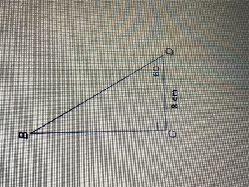 What is the area of triangle BCD to the nearest tenth of a square centimeter? Use-example-1