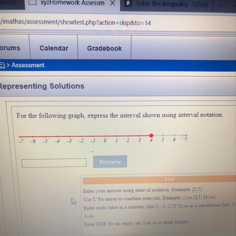 For the following graph,express the interval shown using interval notation?-example-1