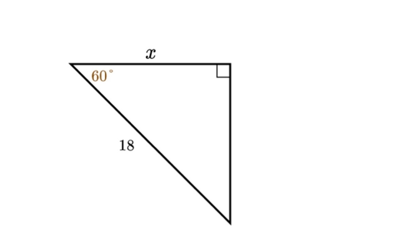 Find the value of x in the triangle shown ? Use the triangle to answer the question-example-1