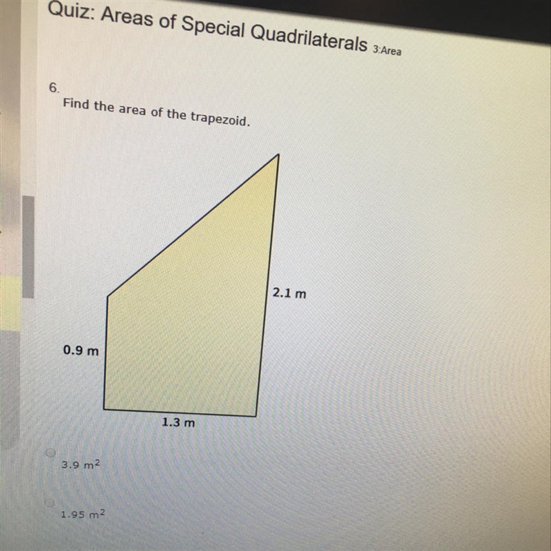 Find the area of the trapezoid.-example-1