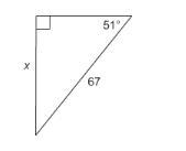 To the nearest hundredth, what is the value of x? 42.16 43.11 52.07 54.26-example-1