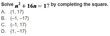 Solve by completing the square.-example-1