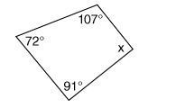 What is the measure of the missing angle? PICTURE BELOW \/-example-1