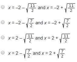 What are the zeros of the quadratic function f(x) = 2x2 + 8x – 3?-example-1