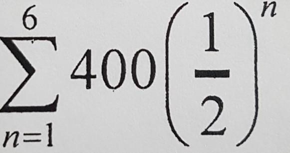 Find the sum of the geometric. Remember to show work and explain.​-example-1