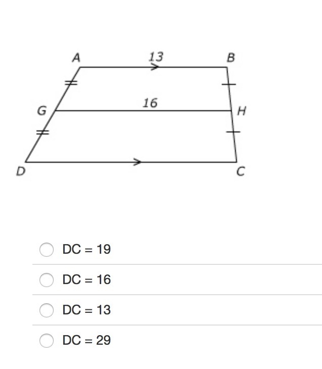 In trapezoid ABCD, identify DC. HELP ASAP!!-example-1