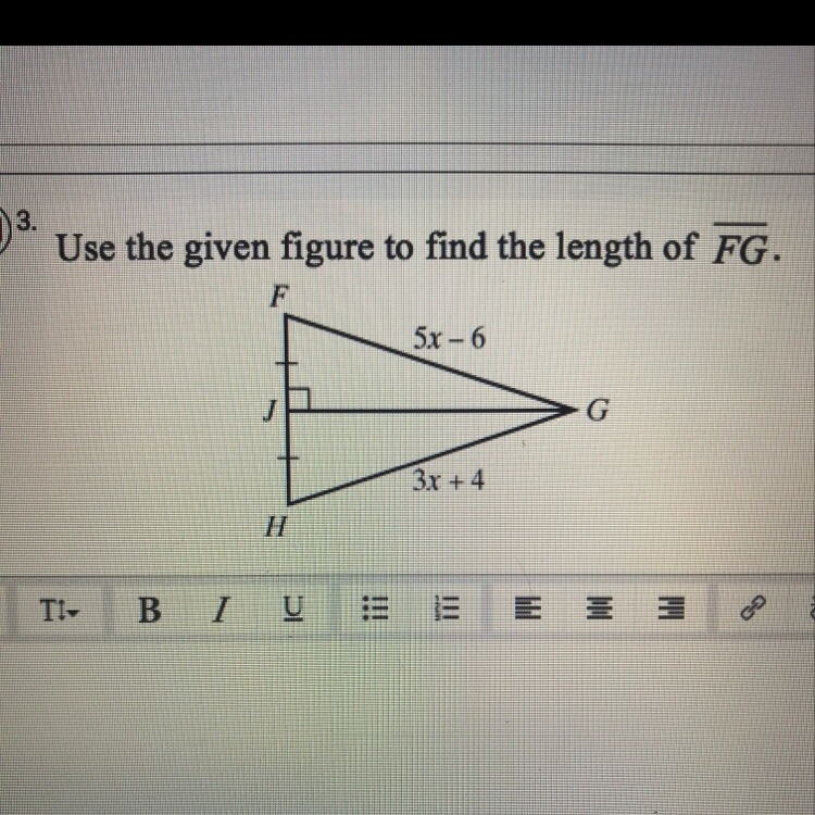 Use the given figure to find the length of FG-example-1