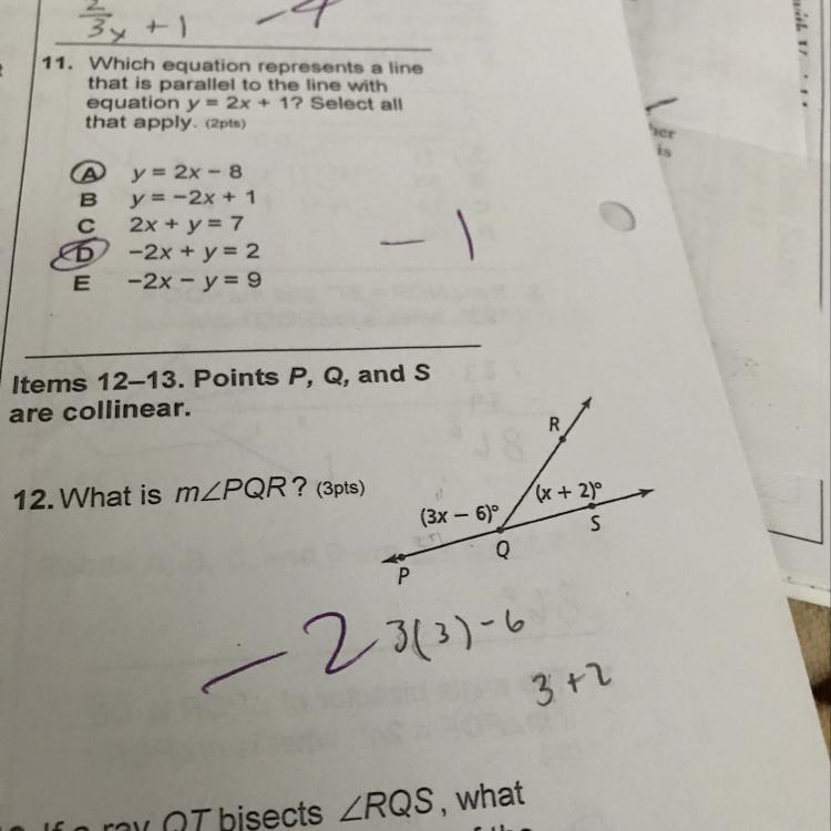 Need help with question 11 and 12-example-1