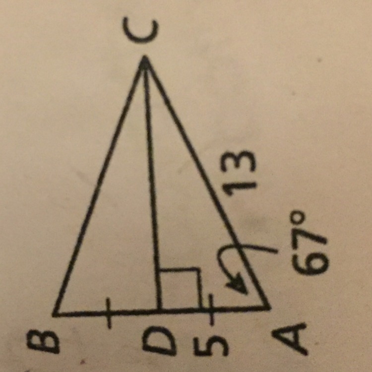 What is the height of this triangle between C and D-example-1