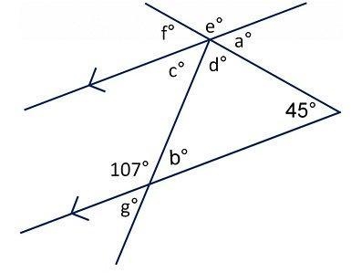 Note: Figure not drawn to scale. What is the value of a°? A) 28° B) 45° C) 62° D) 73°-example-1