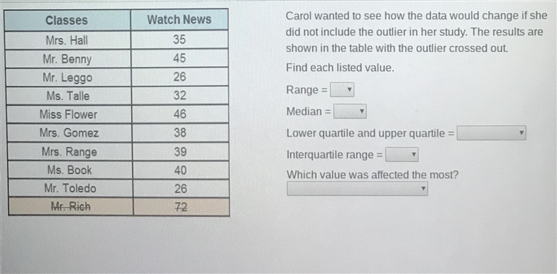 Please help thank you. first answer choices: 18 20 37 48 second answer choices: 38 38.5 42 72 third-example-1