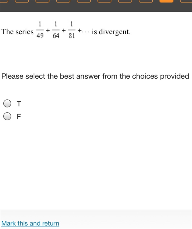 CONVERGENT AND DIVERGENT SERIES PLEASE HELP-example-1