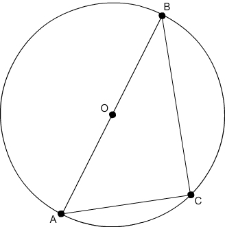 If AC = 5 cm, BC = 12 cm, and m archAC =40 , the radius of the circumscribed circle-example-1