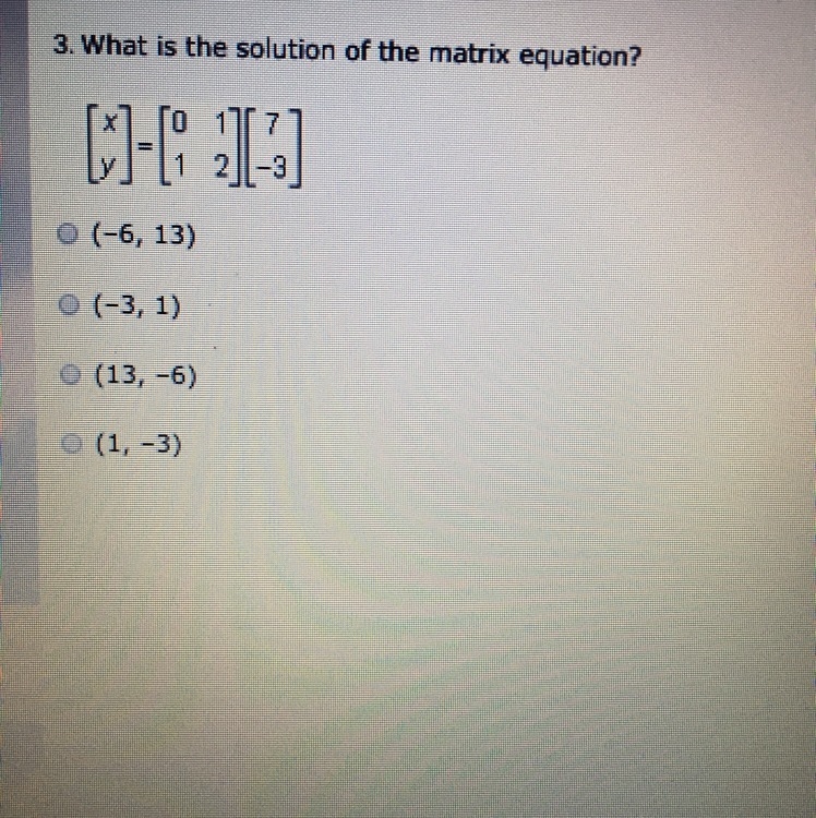 What is the solution of the matrix equation?-example-1