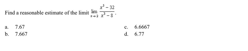 Find a reasonable estimate of the limit-example-1