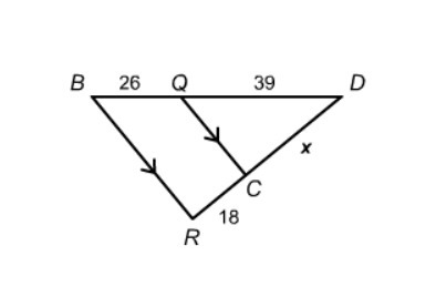 Please help!!! SEE THE ATTACHED IMAGE What is the value of x? Enter your answer in-example-1