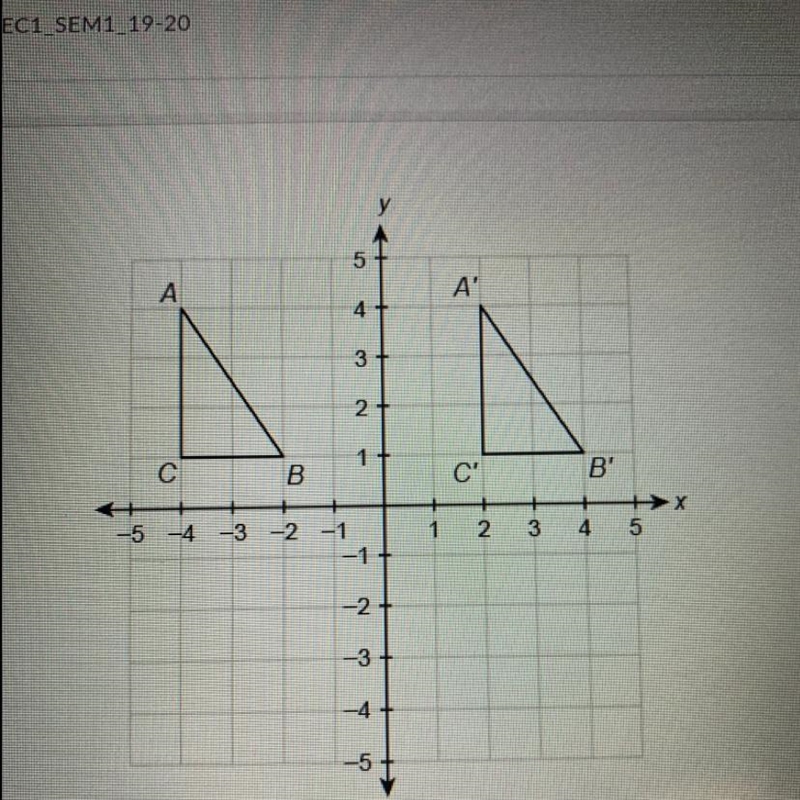 What type of transformation is shown? Select from the drop-down menu to correctly-example-1