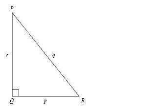 Solve by using the measurements ∠PQR = 90°, ∠QRP = 80°, and r = 15. Round measures-example-1