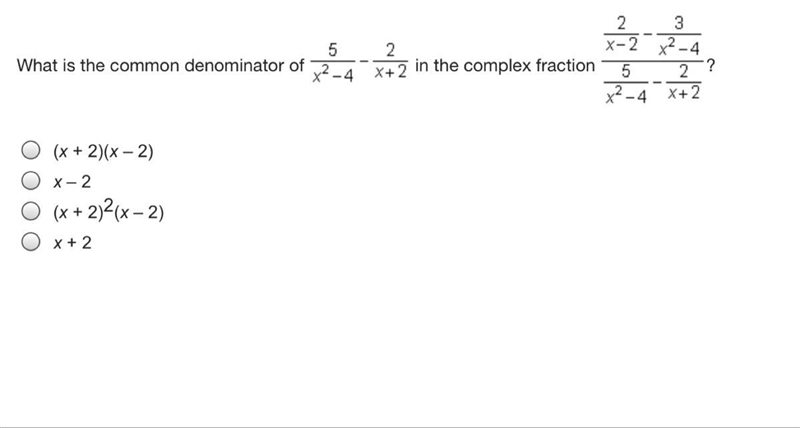 What is the common denominator A B C D-example-1