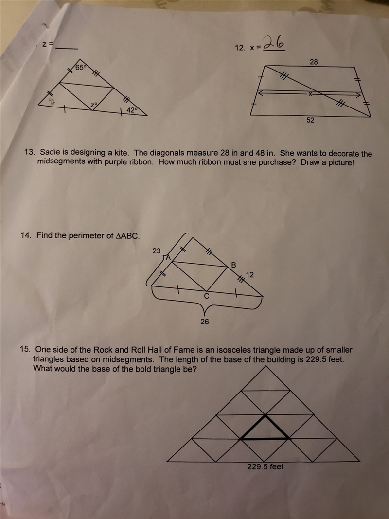 Geometry. I need step by step explanation on how to do each problem.-example-1