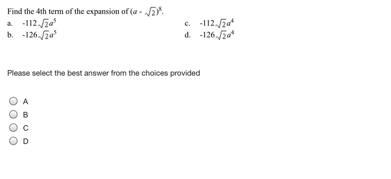 Find the 4th term of the expansion A B C D-example-1