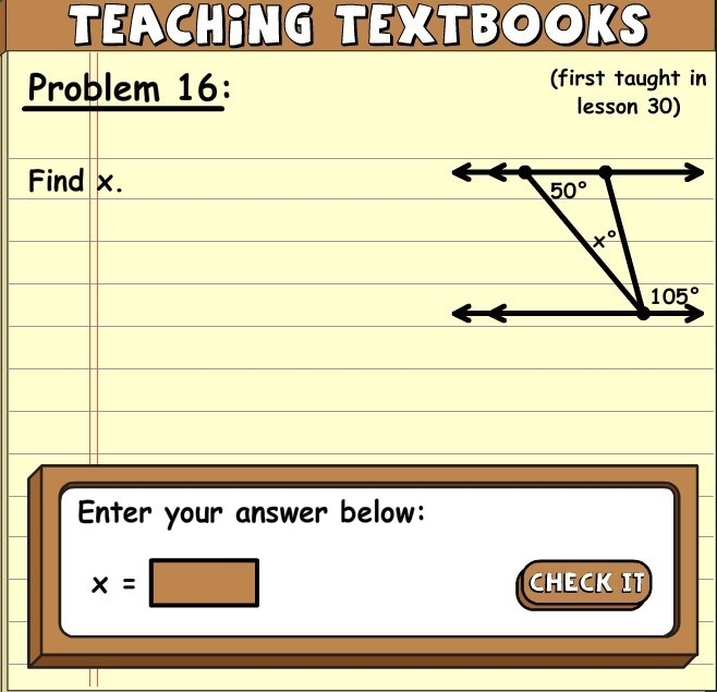 Find x of this shape.-example-1