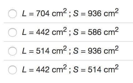 Identify the lateral area and the surface area of a right rectangular prism with an-example-1