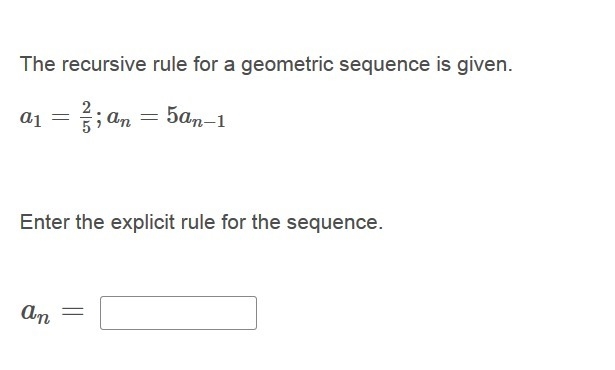 PLEASE HELP ASAP!!! CORRECT ANSWER ONLY PLEASE!!! The recursive rule for a geometric-example-1