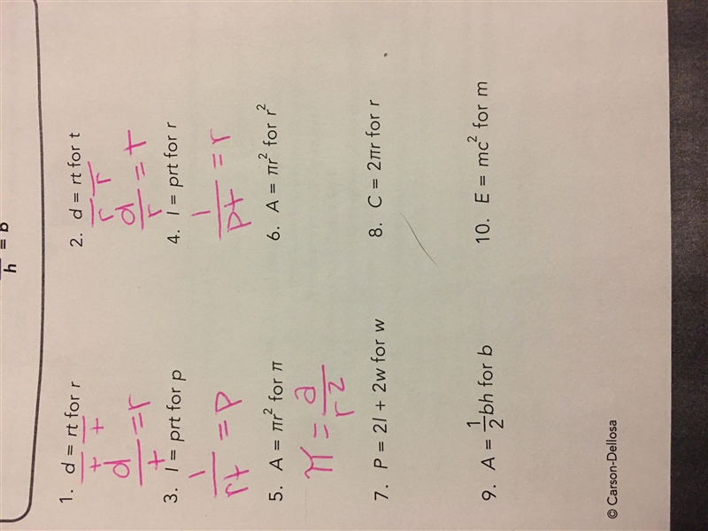 Please solve these for 20 points : solving formulas for a variable-example-1