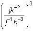 Which is the value of this expression when j = -2 and k = -1? -64 -(1/2) 1/2 64-example-1