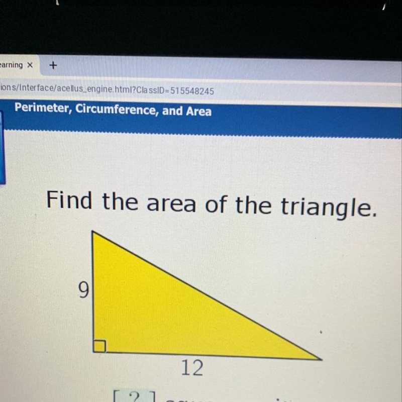 Find the area of the triangle-example-1