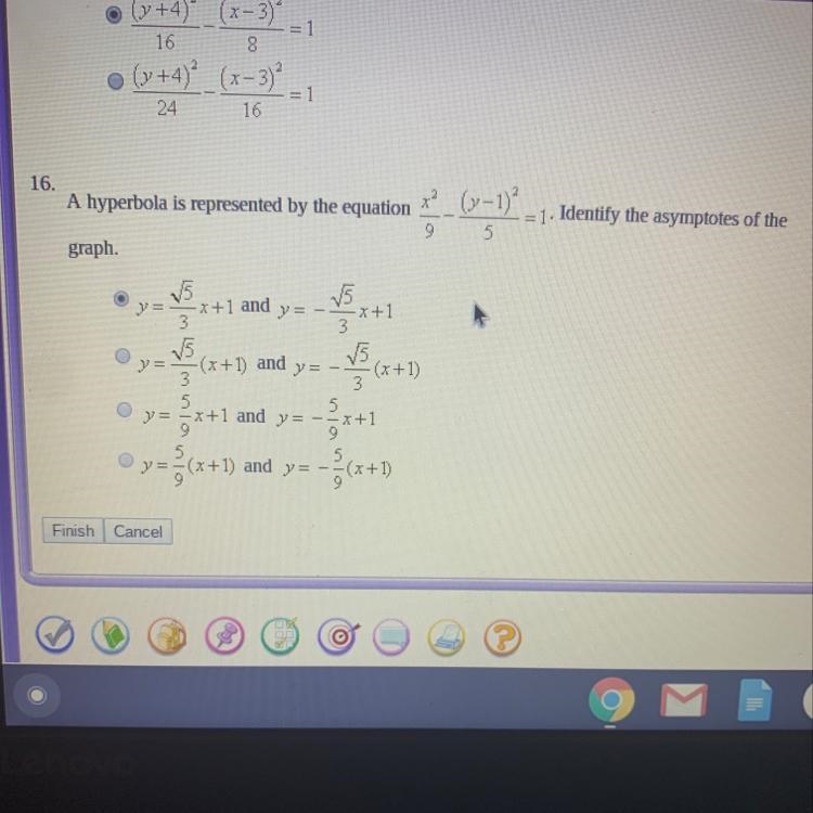 Any REAL help on #16 above??? Can someone check my answer?-example-1