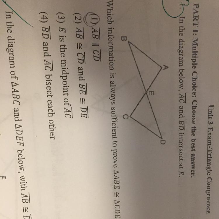 Plz explain and prove the triangles congruence.-example-1